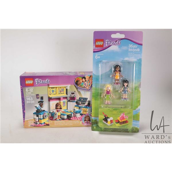 Lego Friends "Olivia's Deluxe Bedroom" no. 41329, abd a set of Friends Minifigures, all in new in fa