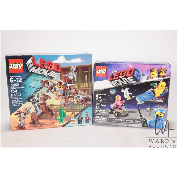 Two Lego' The Lego Movie 2 kits including "Benny's Space Squad" no. 70841 and Getaway Glider" no. 70