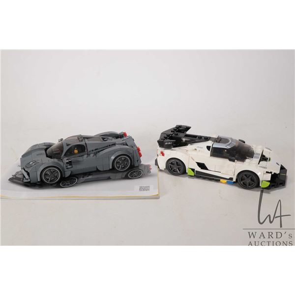 Lego- Speed Champions " Koenigsegg Jesko no. 76900 and Pagani Utopia no. 76915, pre-built kit. Appea