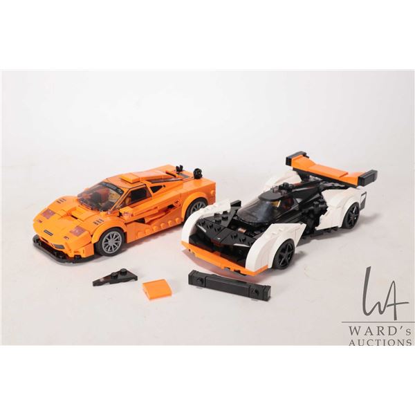 Lego- Speed Champions "McLaren Solus GT & McLaren F1 LM, no. 76918 pre-built kit, appears complete w