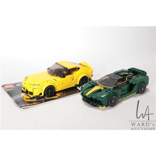 Lego- Speed Champions " GR Supra" no. 76901 and "Lotus Evja" no. 76907, both pre-built kits includin