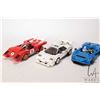 Image 1 : Three Lego- Speed Champions cars including "Lamborghini Coutach" no. 76908, "McLaren Elva" no. 76902