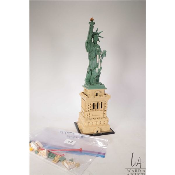 Lego-Architecture "Statue of Liberty" no. 21042, pre-built kit, appears complete but not guaranteed.