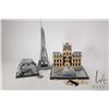 Image 1 : Two Lego- Architecture kits including "The Eiffel Tower" no. 21019 and "Louvre" no. 21024. Pre-built