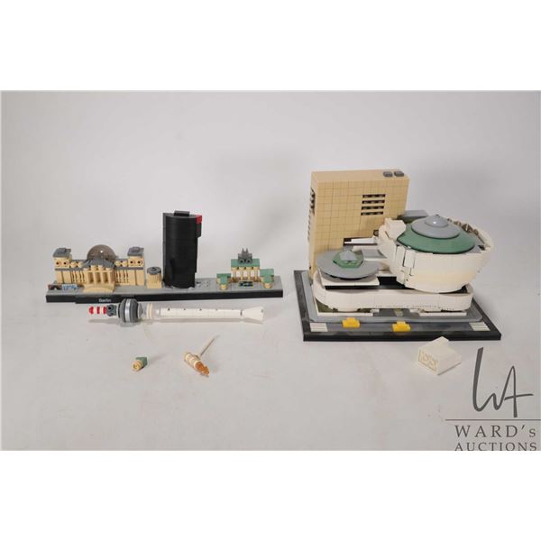 Two Lego-Architecture kits including "Solomon R. Guggenheim Museum" no. 21035 and "Berlin" no. 21027
