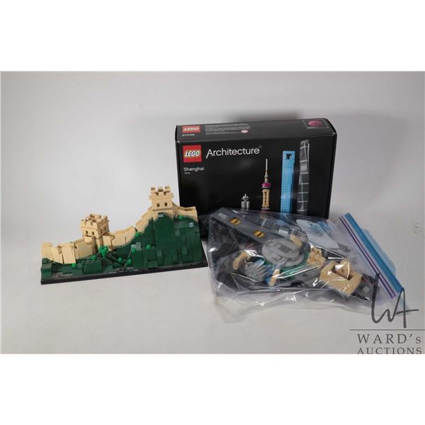 Two Lego-Architecture kits including "Shanghai" no. 21039 with original box and building manual, and