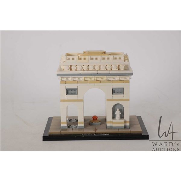 Lego- Architecture "Arc de Triomphe" no. 21036. Pre-built kit, appear complete, not guaranteed. Bid 