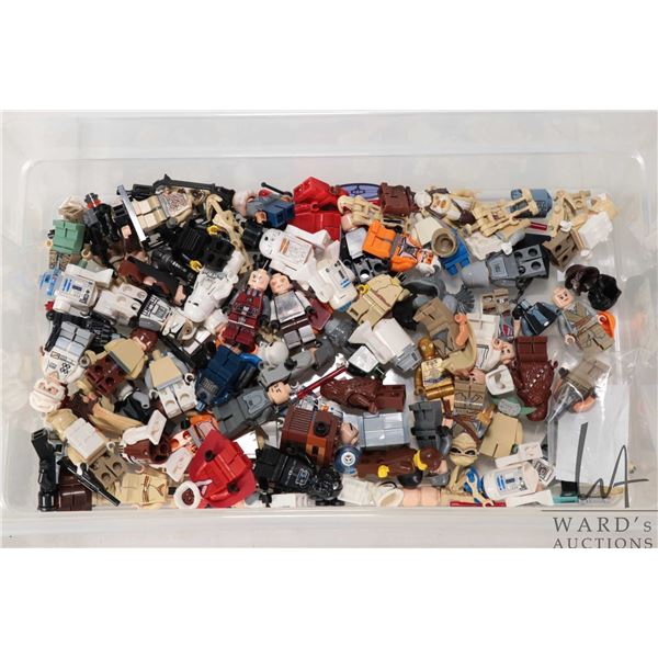 Selection of Lego-Star Wars Minifigures including Rey, Obi Wan, Jar Jar Binks etc.