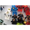 Image 2 : Selection of Lego Ninjago Minifigures including Zane DX, Jay, Kai, Lord Garmadon, Pixel, Lizaiu etc.