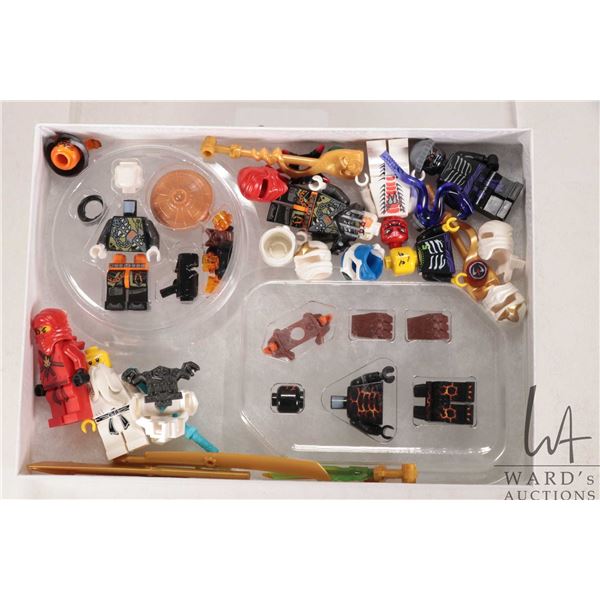 Selection of Ninjago Minifigures including Kai, Sensei Wu, Muzzle, Snappa etc.