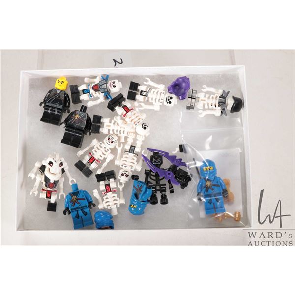 Selection of Ninjago Minifigures including Samukai, Jay, Chopov, Cole, Krazi etc.