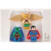 Image 1 : Three DC Minifigures including Superman, Hawkman and Martian Manhunter