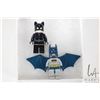 Image 1 : Two Lego Batman Minifigures including Batman with hard wings and Cat woman