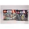 Image 1 : Lego- Star Wars "Resistance Trooper Battle Pack" no. 75131, new in factory sealed box and a four Sta