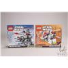 Image 1 : Two Lego- Star Wars building kits including "AT-AT" no. 75075 and "Republic Gunship" no. 75076. Both