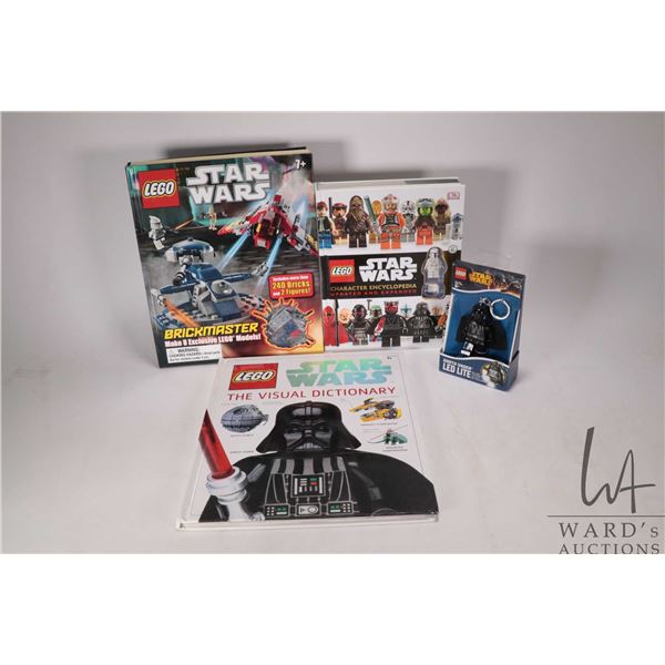 Selection of Lego collectibles including Minifigure display board, Star Wars Giant Scenes set of 100