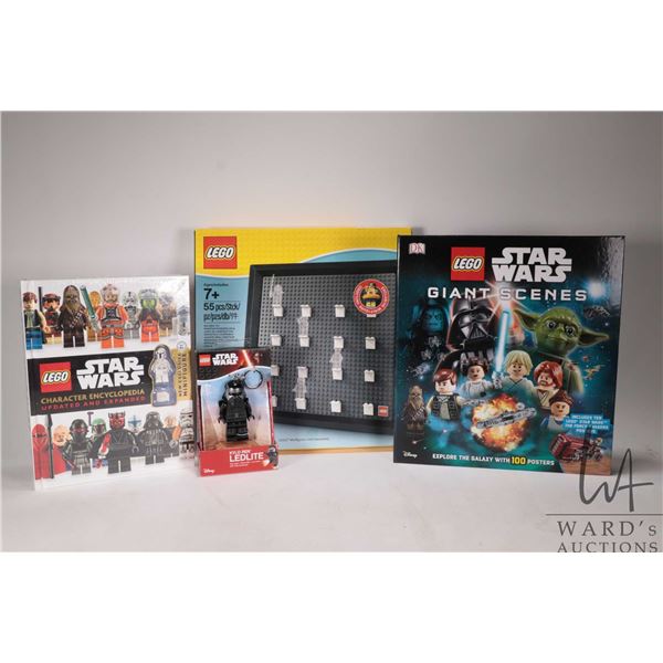 Selection of Lego collectibles including Star Wars Brickmaster book with eight Lego models,, Lego St