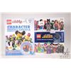 Image 1 : Two Lego books including DC Comics Super Heroes Character Encyclopedia with Minifigure and Lego Mini