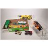 Image 1 : Selection of Lego City and Technics pre-built vehicle kits including boats and tanker trucks, crane 