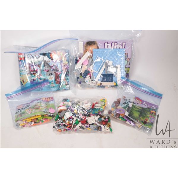 Selection of Lego Friends and Elves building bricks and pre-built kits. Completeness not confirmed o