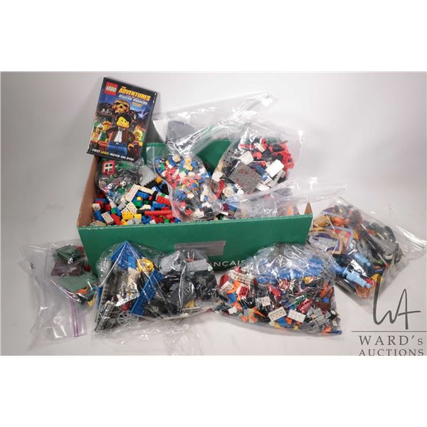 Large selection of Lego building bricks, may includes some pre-built kits but not guaranteed. Bid ac