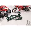 Image 4 : Selection of Lego Technics pre- built kits including Circut Shock Racer motorcycle no. 8422, Rally T