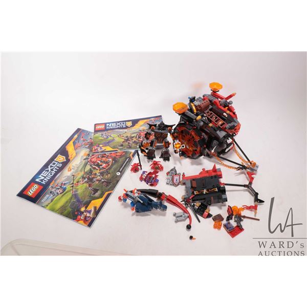 Selection of Lego pre-built kits including Nexo Knights "Jestro's Evil Mobile". Completeness not con