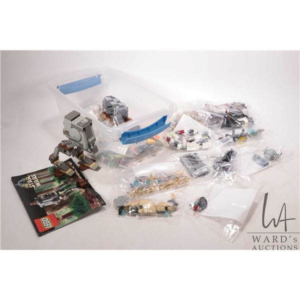 Selection of Lego- Star Wars building kits including "Imperial AT-ST" no. 7127, "The Battle of Naboo