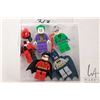 Image 1 : Lego- DC Super Heroes Minifigures including Joker, Batman, Robin, Riddler and parital Harley Quinn