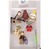 Image 1 : Lego-Star Wars Minifigures including Rey, Chewbacca, Luke, Yoda and Yoda Christmas plus Gun Gan Sold