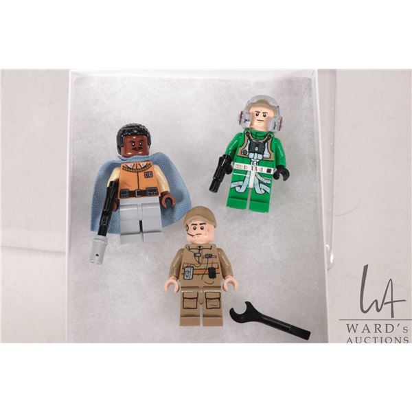 Lego-Star Wars Minifigures including Lando Calrissian, Rebel ground crew, Rebel A-Wing pilot from se
