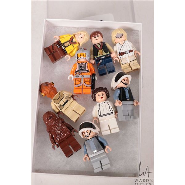 Lego-Star Wars Minifigures including Mon Calamari, Luke Celebration, Hans Celebration, Princess Leia