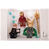 Image 1 : Lego- Marvel Minifigures including Ironman Mark 6, Loki and Hawkeye