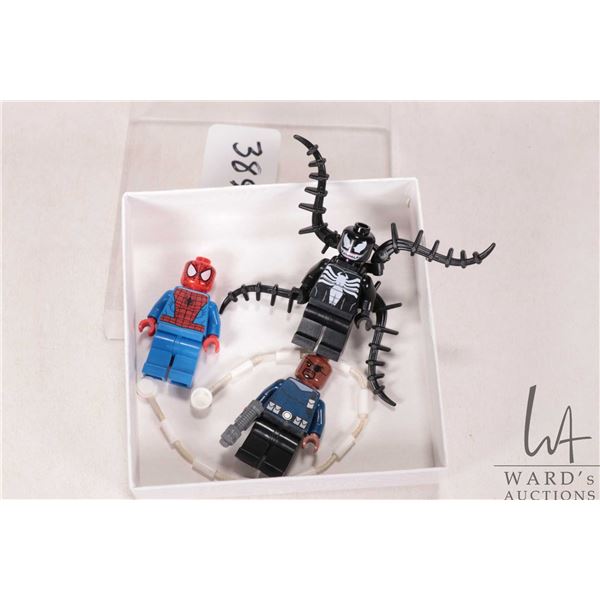Lego-Marvel Minifigures including Venom, Nick Fury and Spiderman