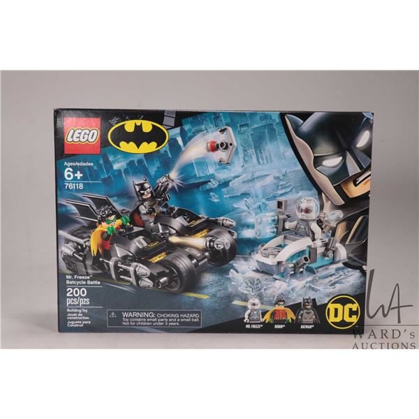 Lego-DC Batman "Mr. Freeze Batcycle Battle" no. 76118, new in factory sealed box