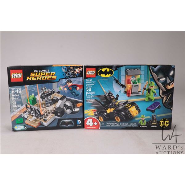Lego- DC Comics Super Heroes "Clash of the Heroes" no. 76044 and "Batman vs. The Riddler Robbery" no