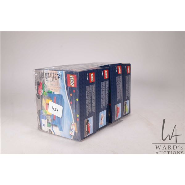 Lego- Bricktober building kits including no. 40141, 40142, 40143 and 40144, new in factory sealed bo