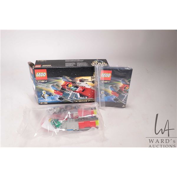 Lego- Star Wars "A-Wing Fighter" no. 7134. Pre-built kit. Completeness not confirmed or guaranteed. 