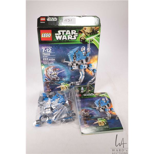 Lego-Star Wars "AT-RT" no. 75002 pre-built kit. Completeness not confirmed or guaranteed. Includes s