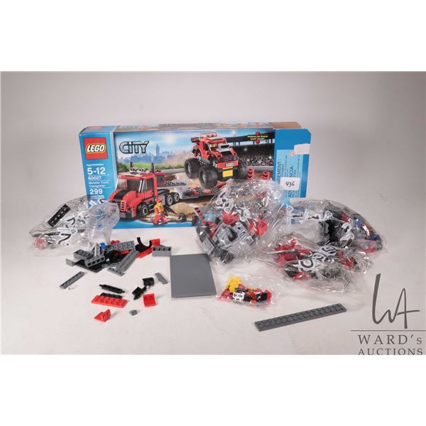 Lego- Lego City " Monster Truck Transporter" no. 60027. Pre-built kit. Some in factory sealed bags. 
