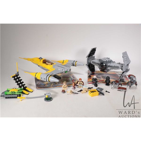 Lego- Star Wars "TIE Advanced Prototype no. 75082 and "Naboo Starfighter" no. 75092. Pre-built kits,