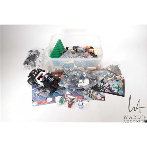 Lego- Marvel Super Heroes and The Lego Movie kits and building bricks, possibly no. 76005 etc. Compl