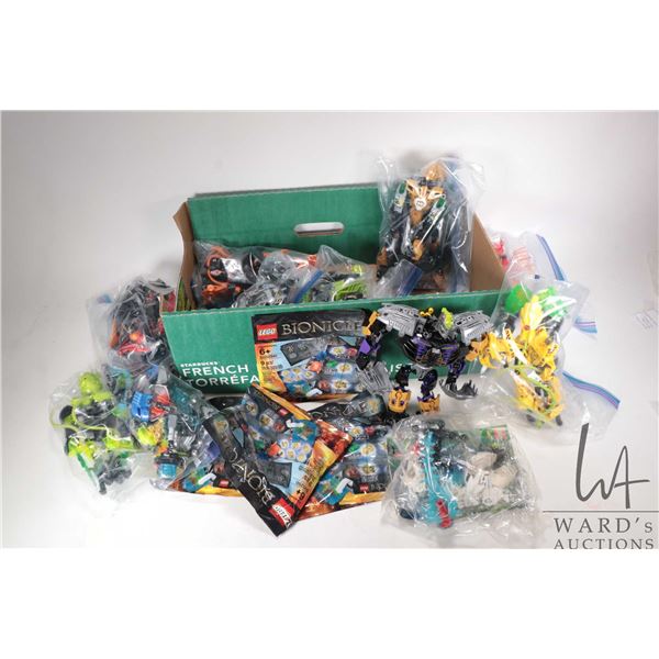 Four Lego Bionicle mini kits all no. 5002941 plus a large selection of Bionicles Hero Factory pre-bu