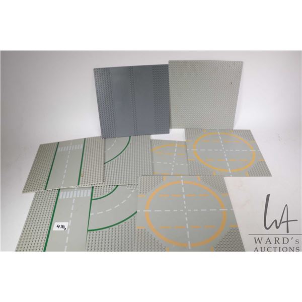 Nine 10" X 10" road base plates
