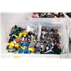 Image 3 : Three plastic containers of Lego building bricks