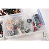 Image 4 : Three plastic containers of Lego building bricks