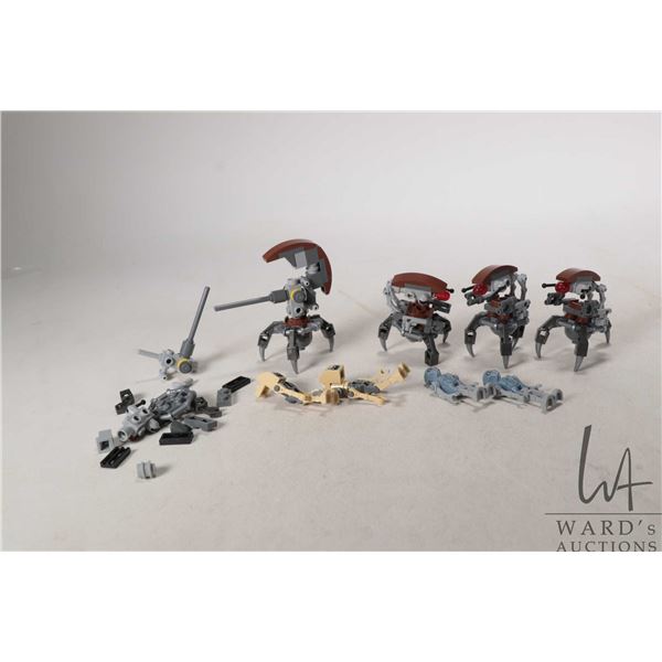 Lego- Star Wars, a selection of droids including "Droideka" and "Medical Droids" etc.