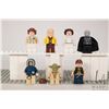 Image 1 : Seven Lego Star Wars minifigures including Celebrations Luke Skywalker, Celebrations Han Solo, Han S