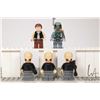 Image 1 : Five Lego Star Wars minifigures including 3 Bith Musicians, Han Solo, Boba Fett