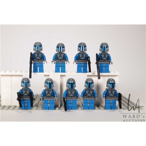 Nine Lego Star Wars Death Watch minifigures